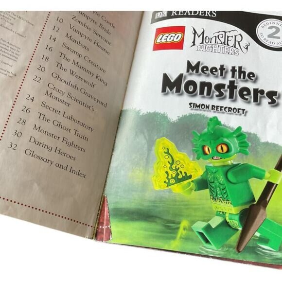 LEGO DK Readers Set Of 2 Books: "Ready For Action!" & "Meet The Monsters" - Picture 5 of 6